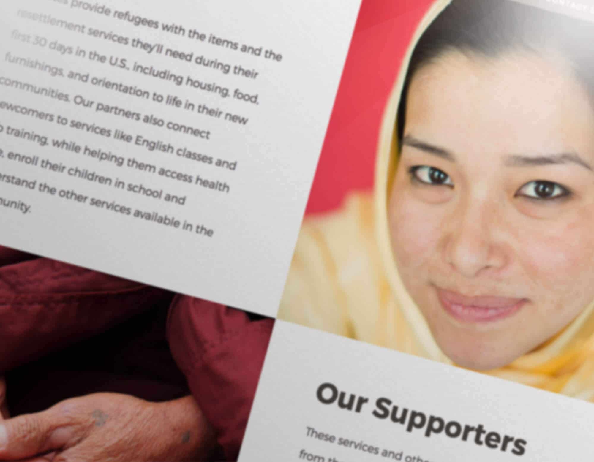 Episcopal Migration Ministries website design about us page