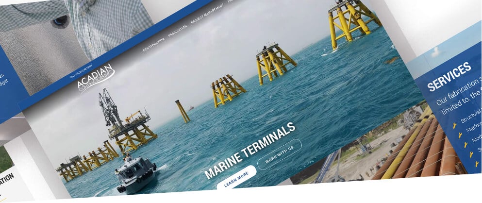 website screens