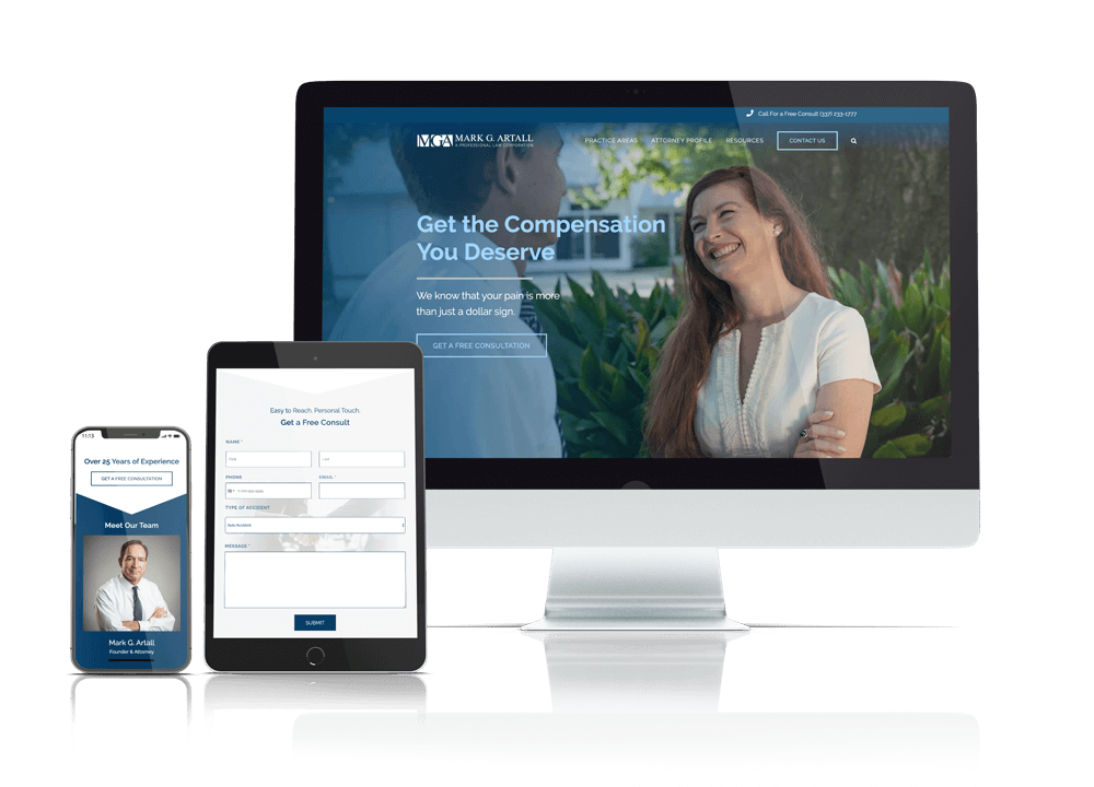 Mark Artall Law Responsive Mockup