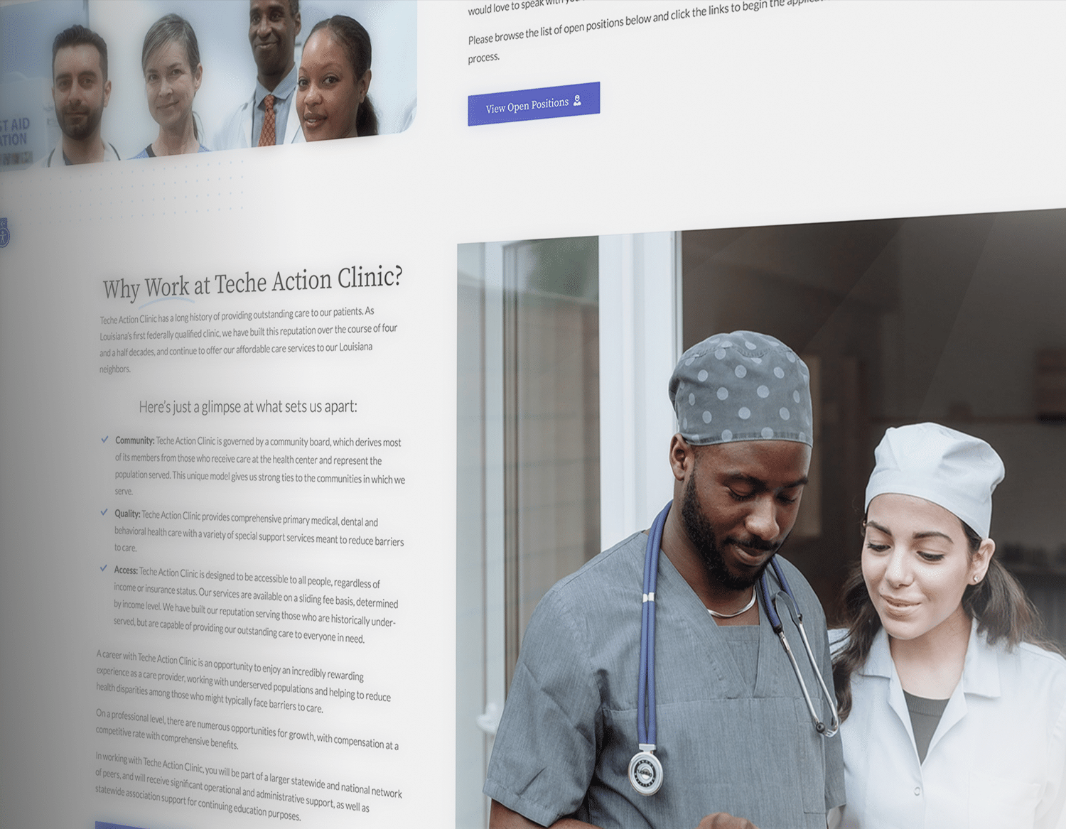 teche action clinic website