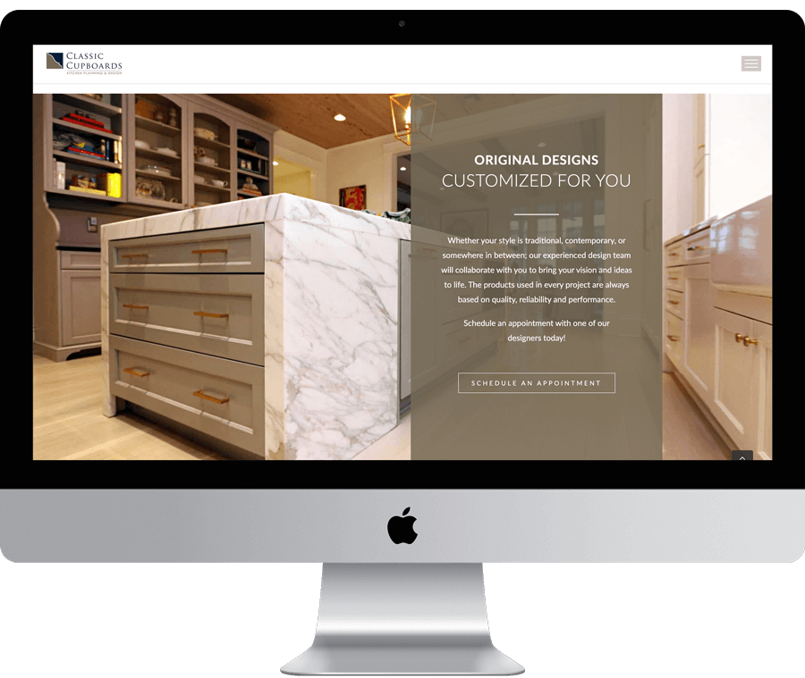 classic cupboards website preview