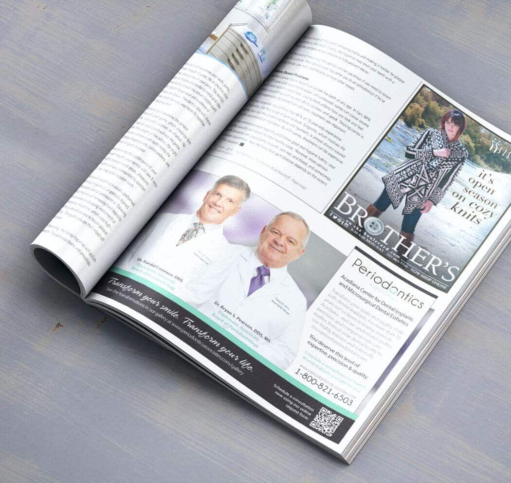 periodontics healthcare magazine advertisement