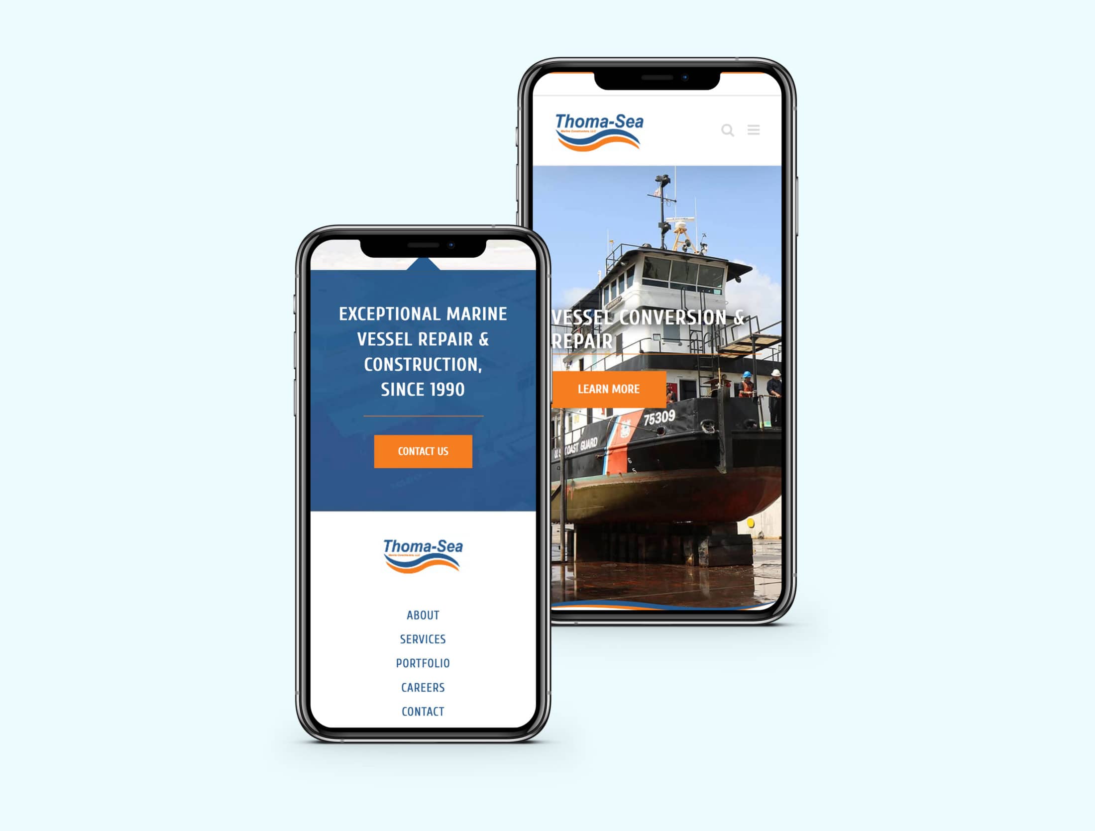 Thomasea mobile website